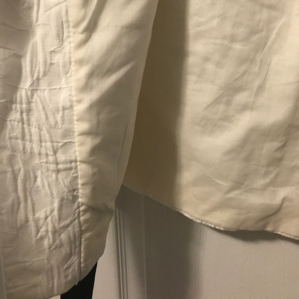 Zara Basic Collection White Fall/Spring Coat - image 3